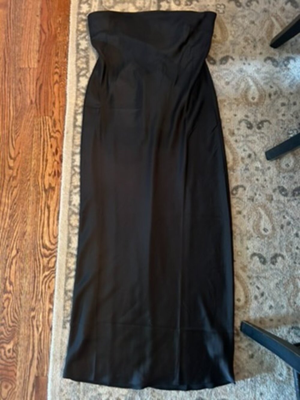 JCrew Collection Gwyneth Black Satin Strapless Dress NEW with tags size 8 - Picture 3 of 3